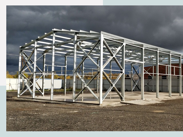 Двускатные ангары в Ревда от 635 руб. за квадрат