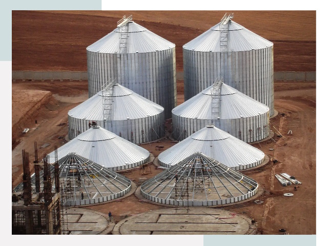 Строительство зерновых силосов в Ревде