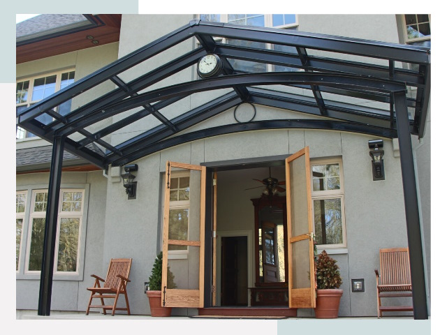 Козырьки металлические в Ревде