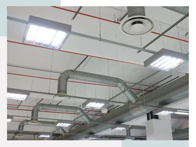 Вентиляция ангаров в Ревде